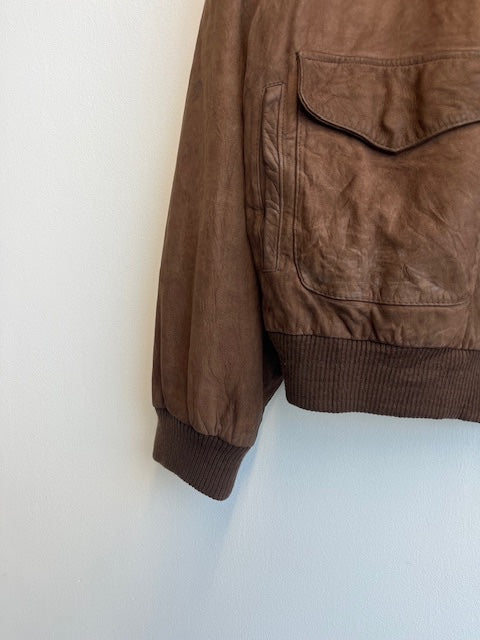 Pelle Cuir Cuero Piel Brown Leather Jacket
