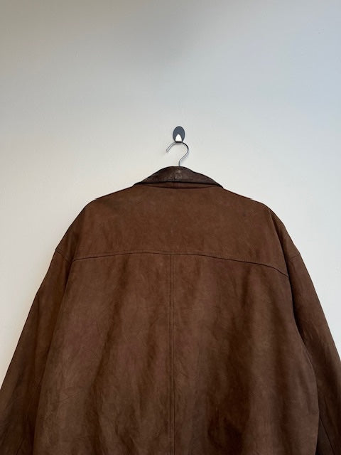 Pelle Cuir Cuero Piel Brown Leather Jacket