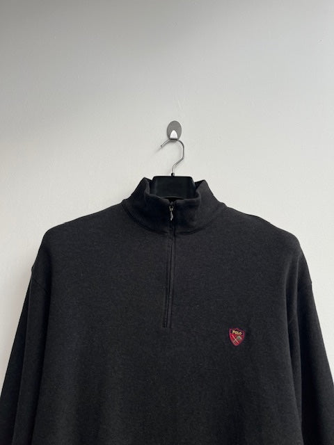 Polo Golf Dark Grey Quarter Zip Pullover