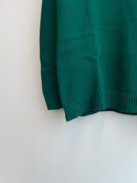 Tommy Jeans Green Knit Crewneck