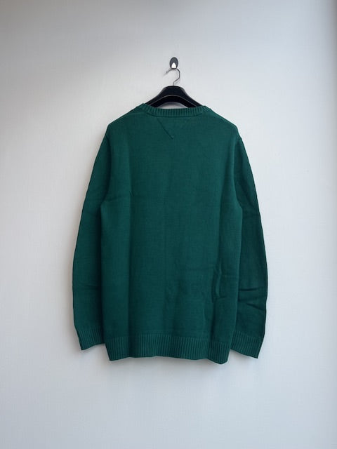 Tommy Jeans Green Knit Crewneck