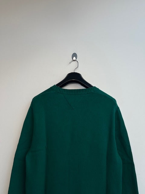 Tommy Jeans Green Knit Crewneck
