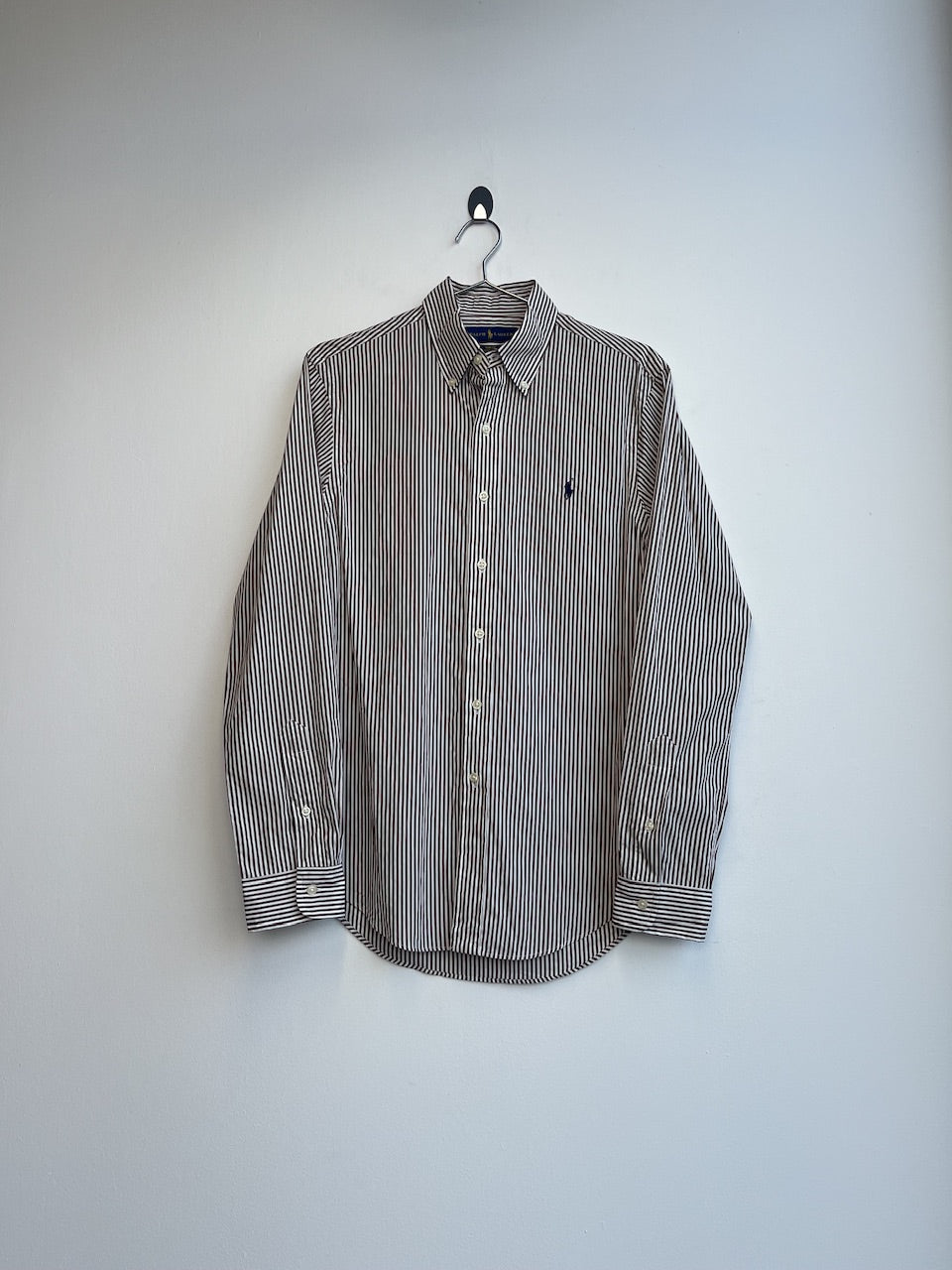 RL Brown Stripe Oxford
