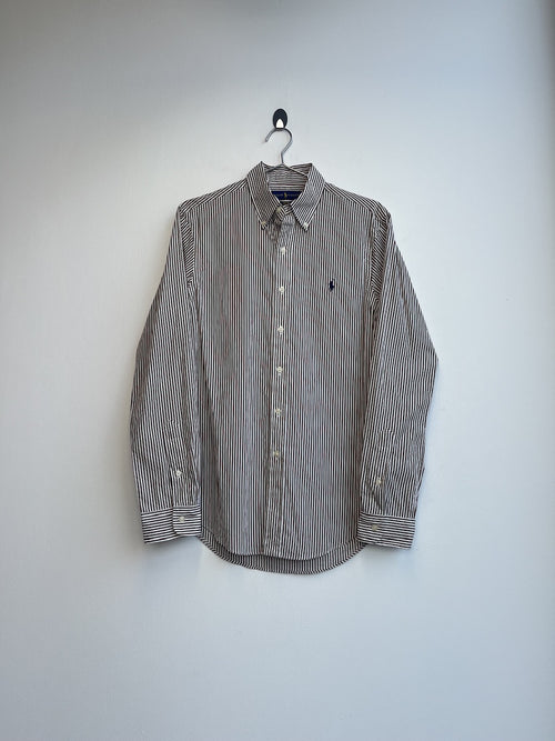 RL Brown Stripe Oxford