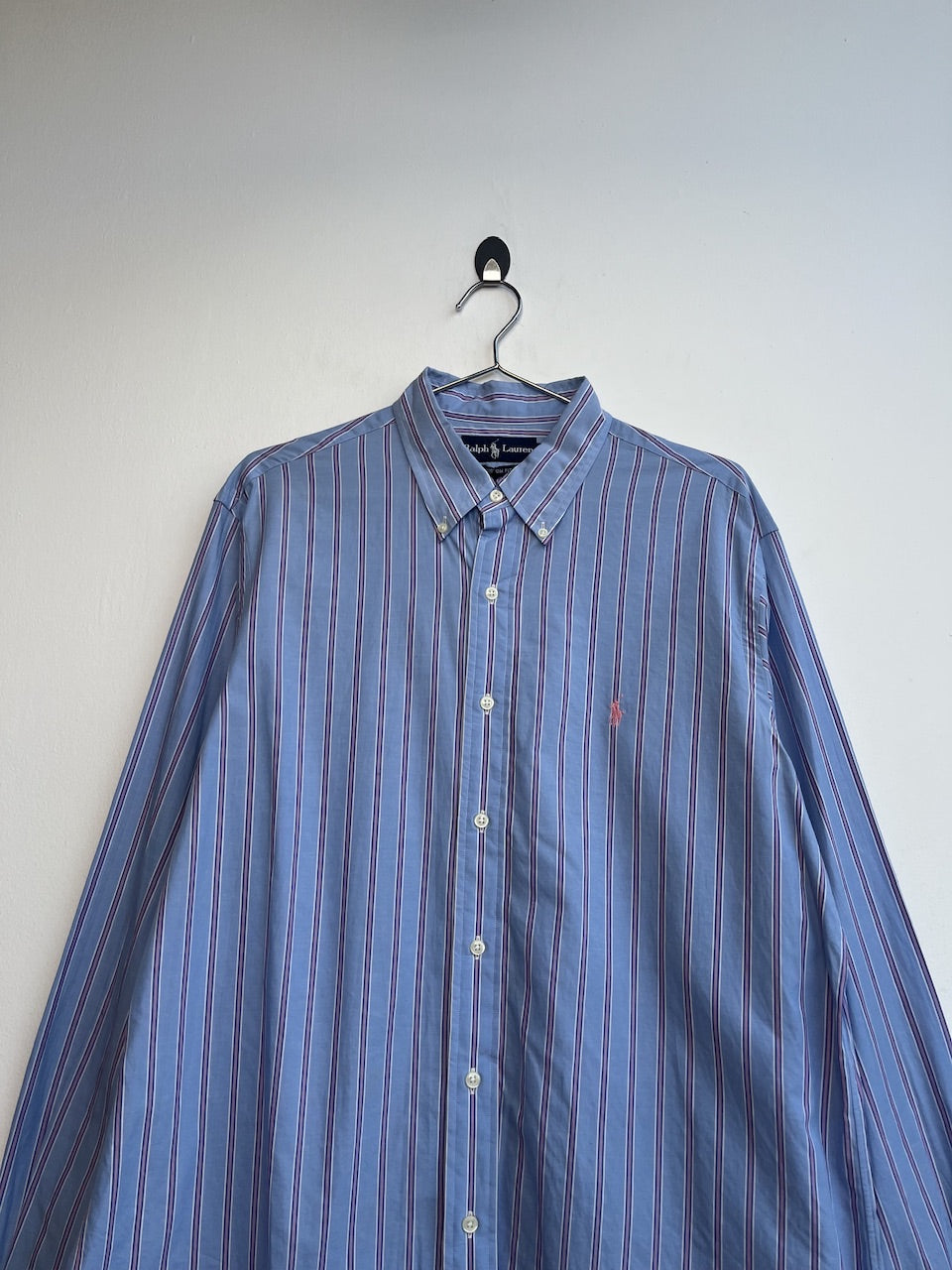 Ralph Lauren Blue and Pink Striped Shirt