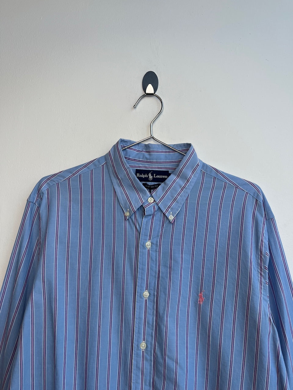 Ralph Lauren Blue and Pink Striped Shirt