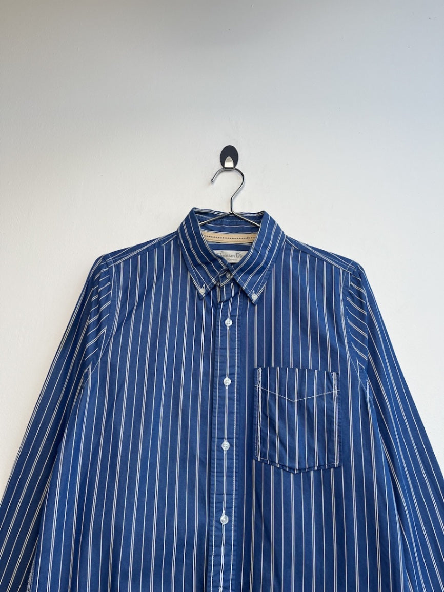 Christian Dior Blue Striped Shirt