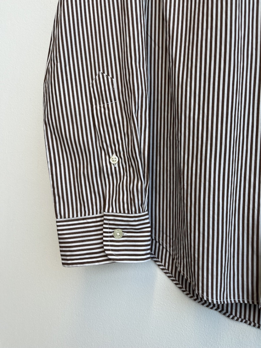 RL Brown Stripe Oxford
