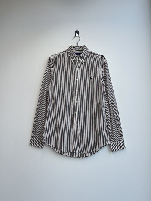 RL Brown Stripe Oxford