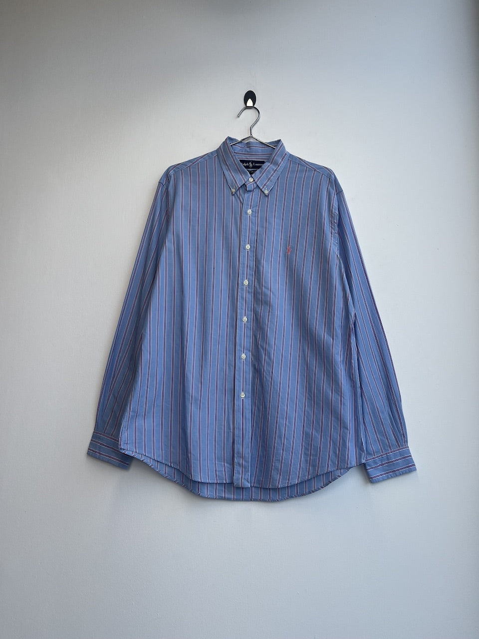 Ralph Lauren Blue and Pink Striped Shirt