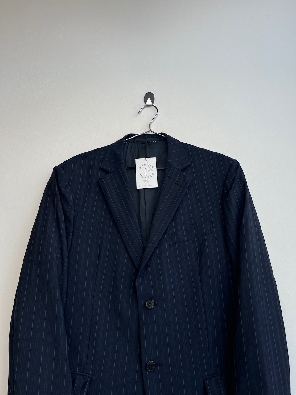 Zegna Navy Striped Blazer