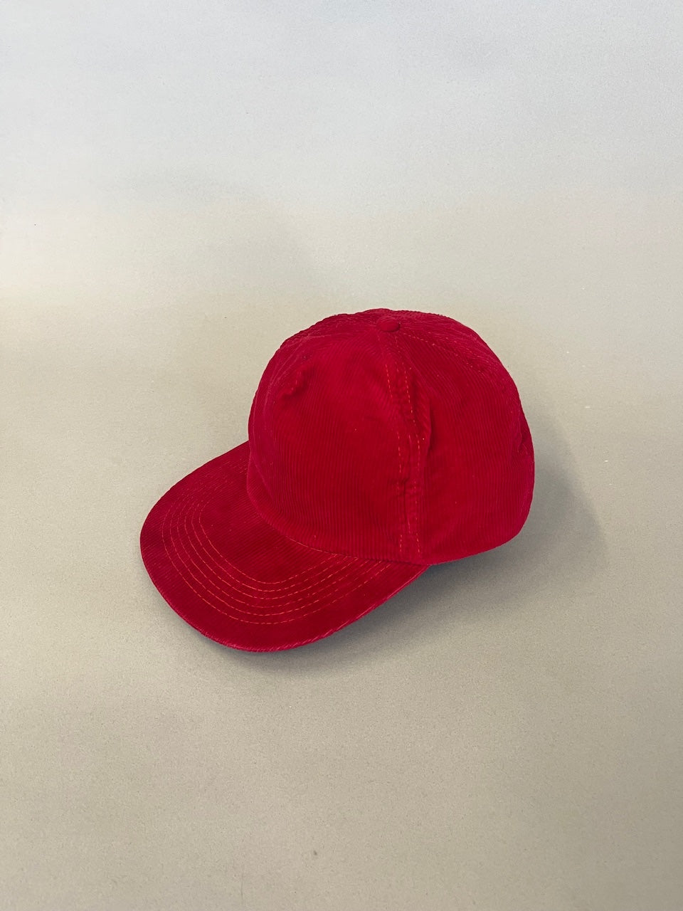 Red Corduroy Cap