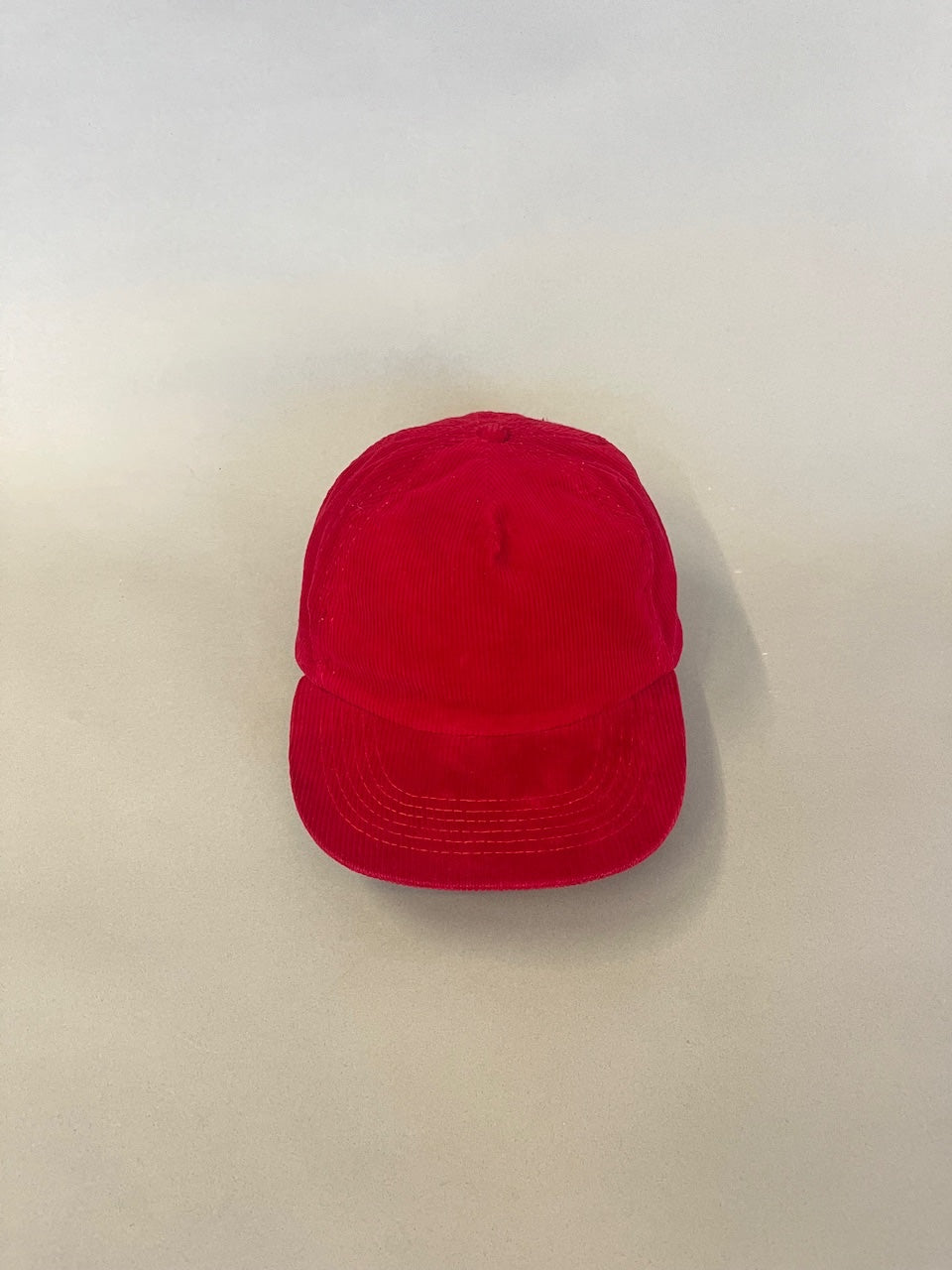 Red Corduroy Cap