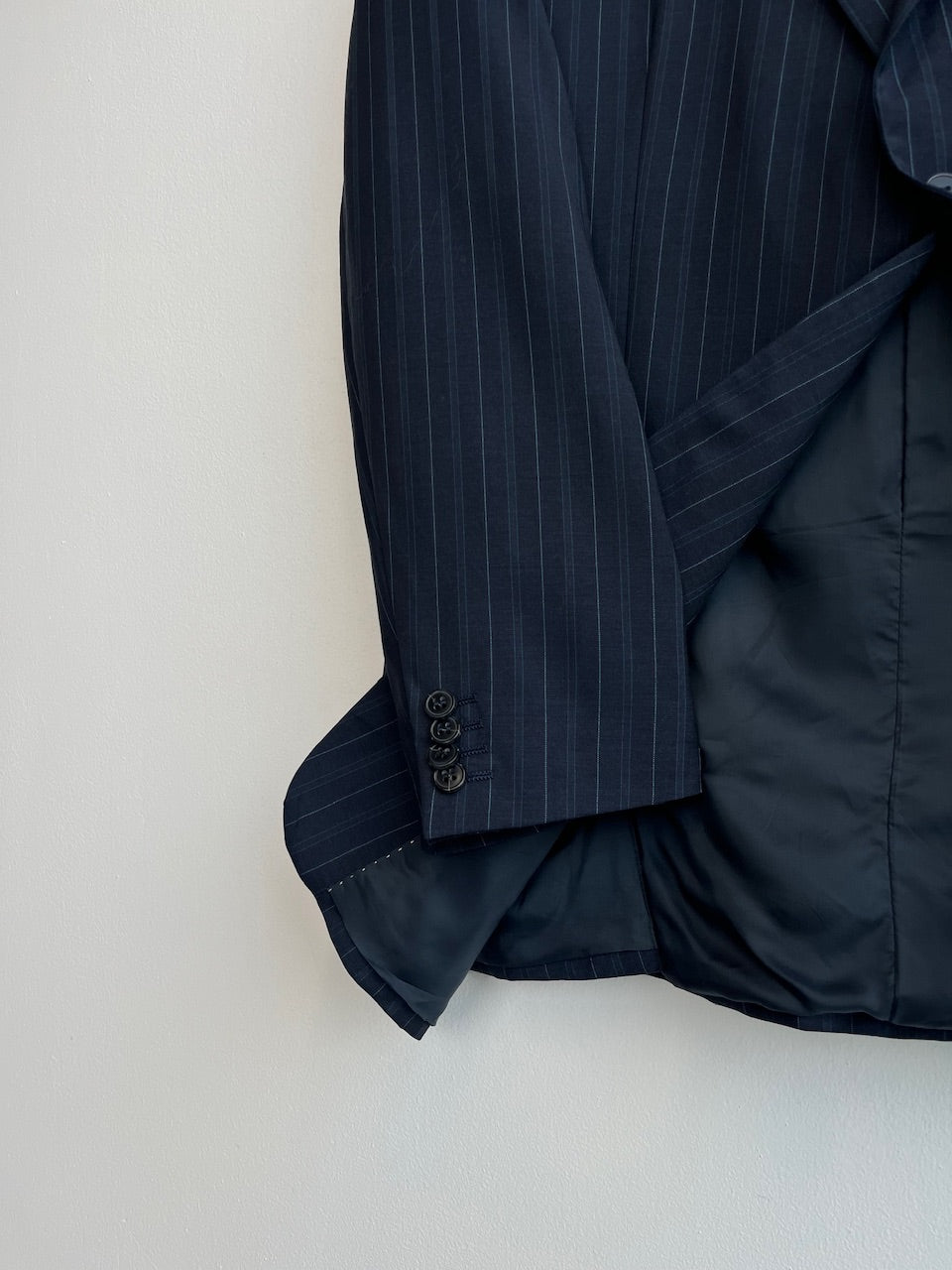 Zegna Navy Striped Blazer