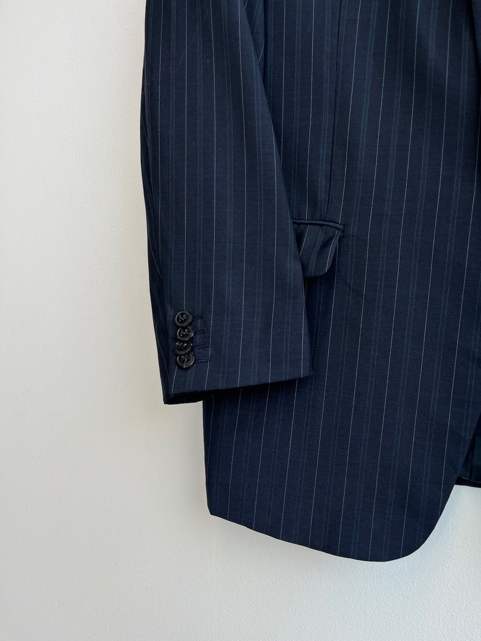 Zegna Navy Striped Blazer