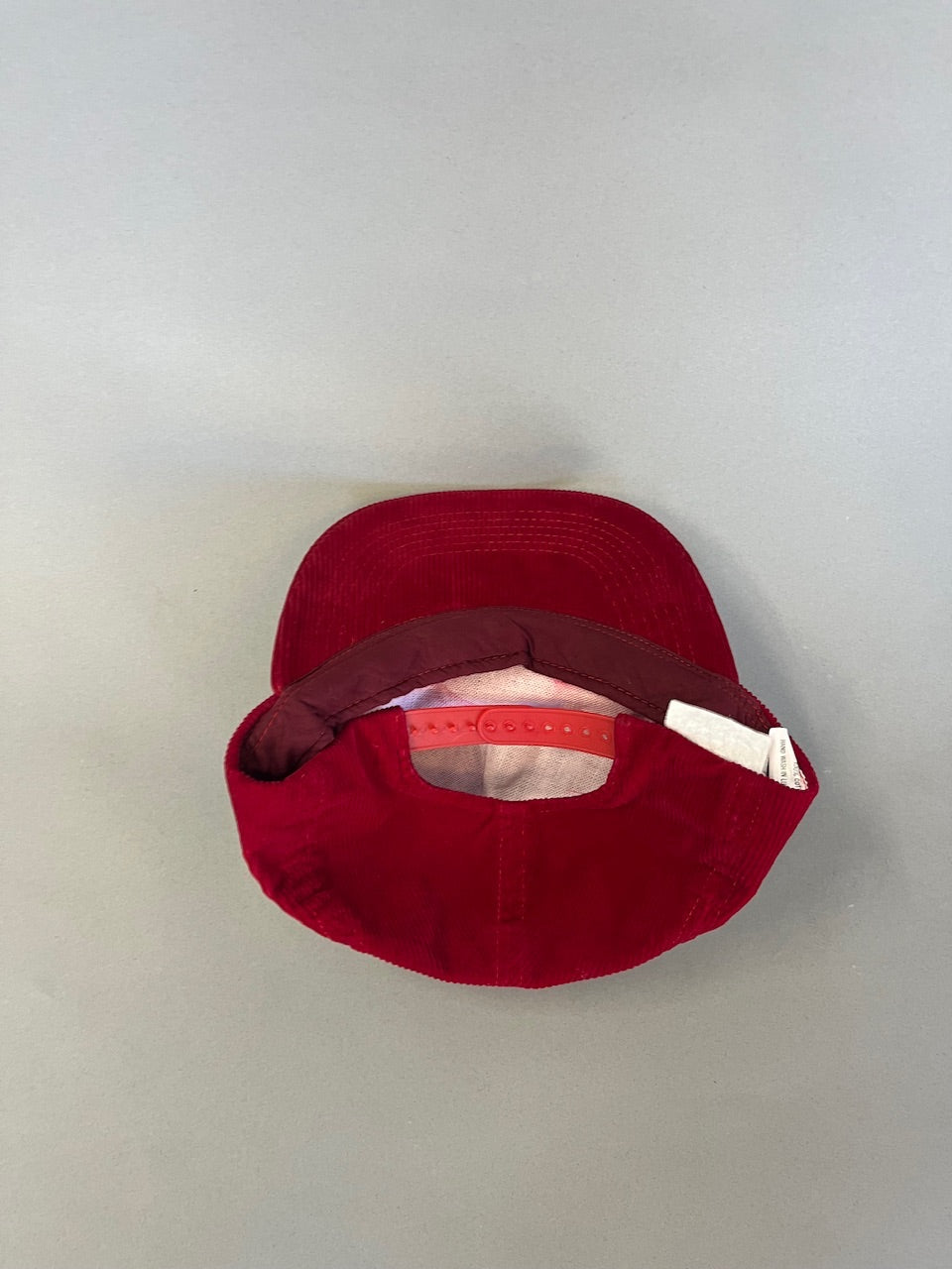 Red Corduroy Cap