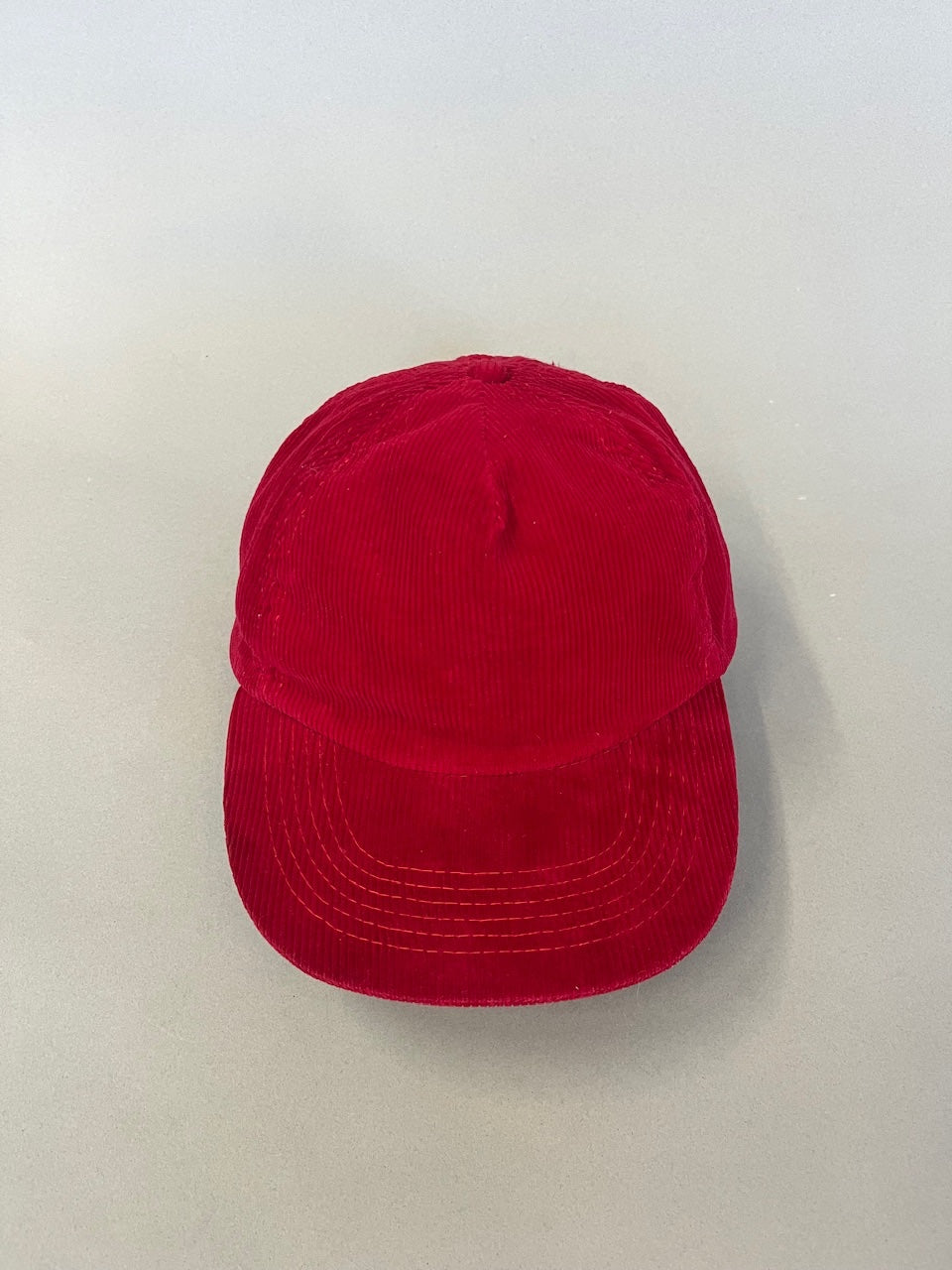 Red Corduroy Cap