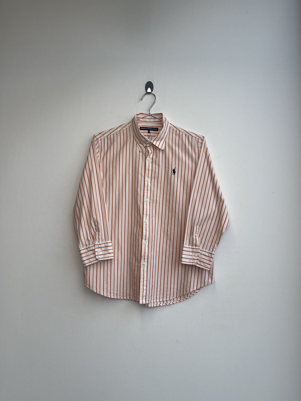 Ralph Lauren Sport Orange Striped Shirt