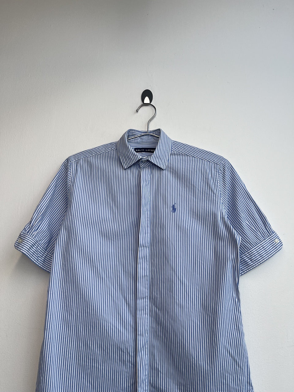 Ralph Lauren Short Sleeve Blue Striped Shirt