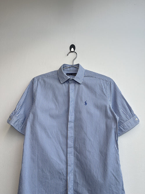 Ralph Lauren Short Sleeve Blue Striped Shirt