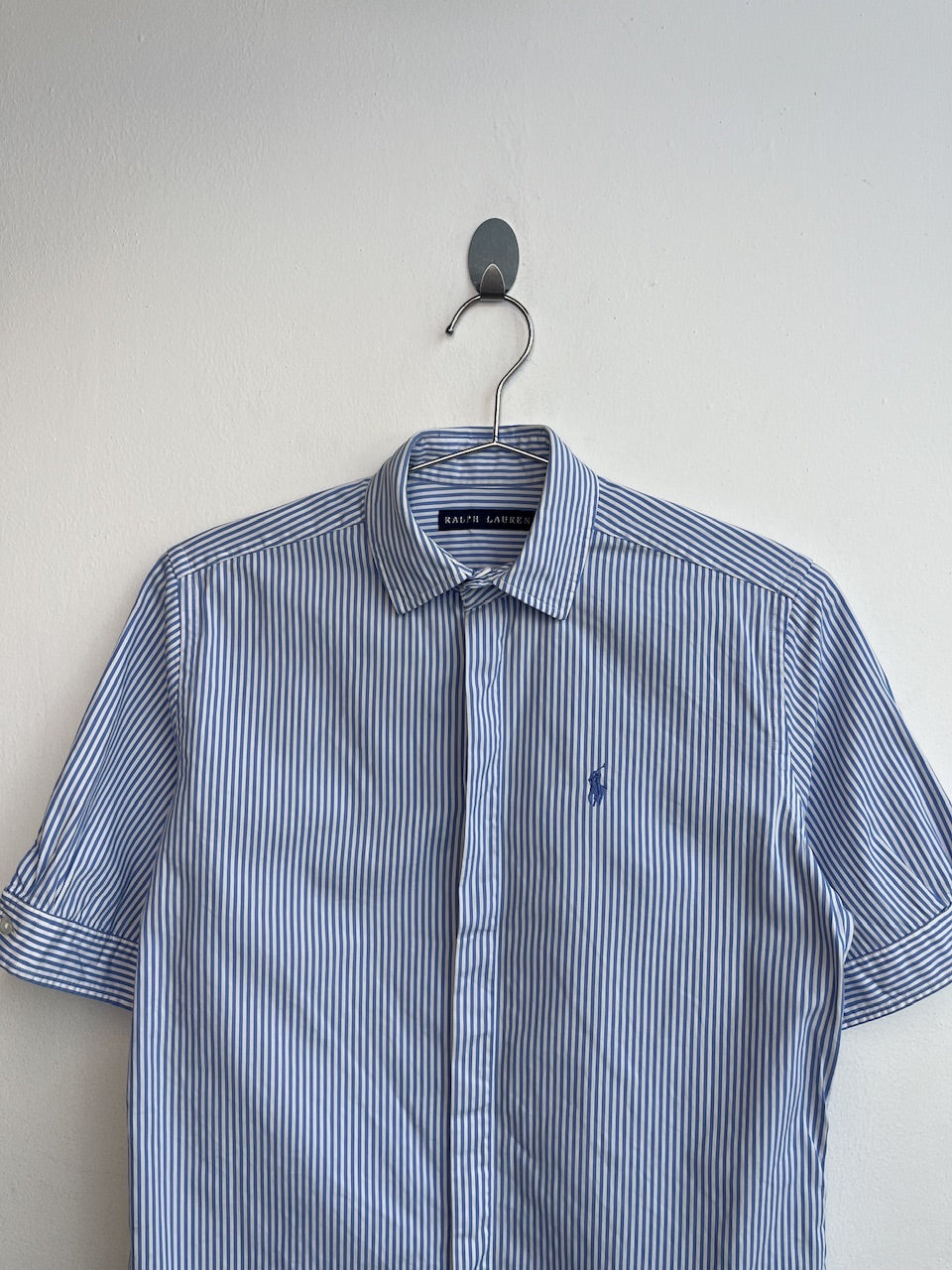Ralph Lauren Short Sleeve Blue Striped Shirt