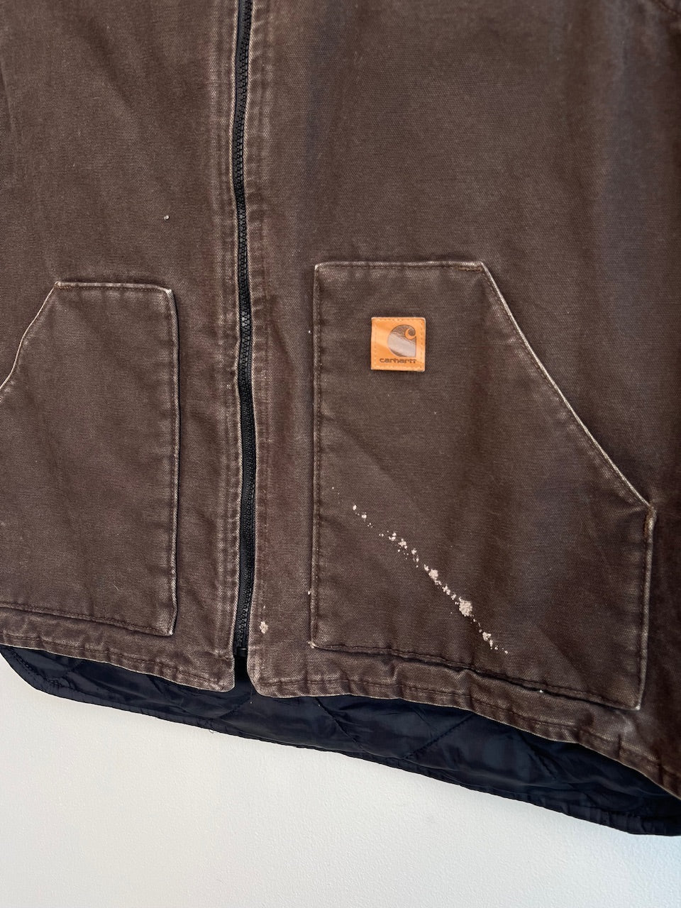 Carhartt V02 CHT Quilt Lined Duck Canvas Vest