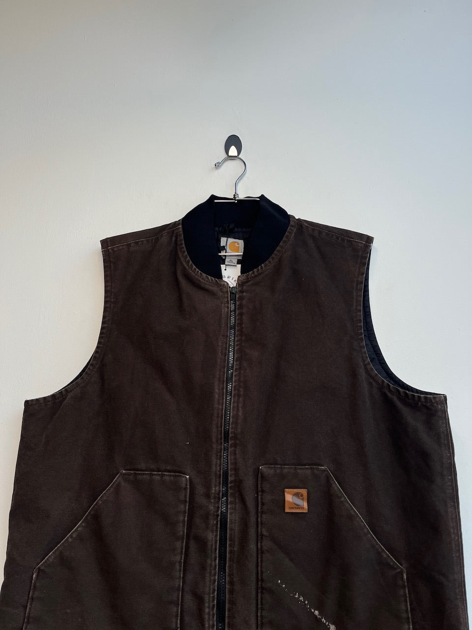 Carhartt V02 CHT Quilt Lined Duck Canvas Vest