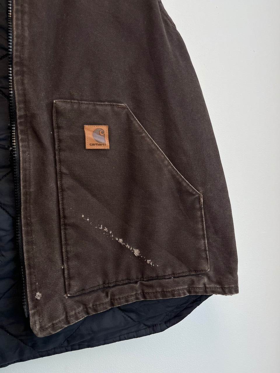 Carhartt V02 CHT Quilt Lined Duck Canvas Vest