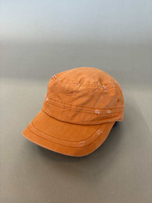 Ochre Distressed Cadet Cap