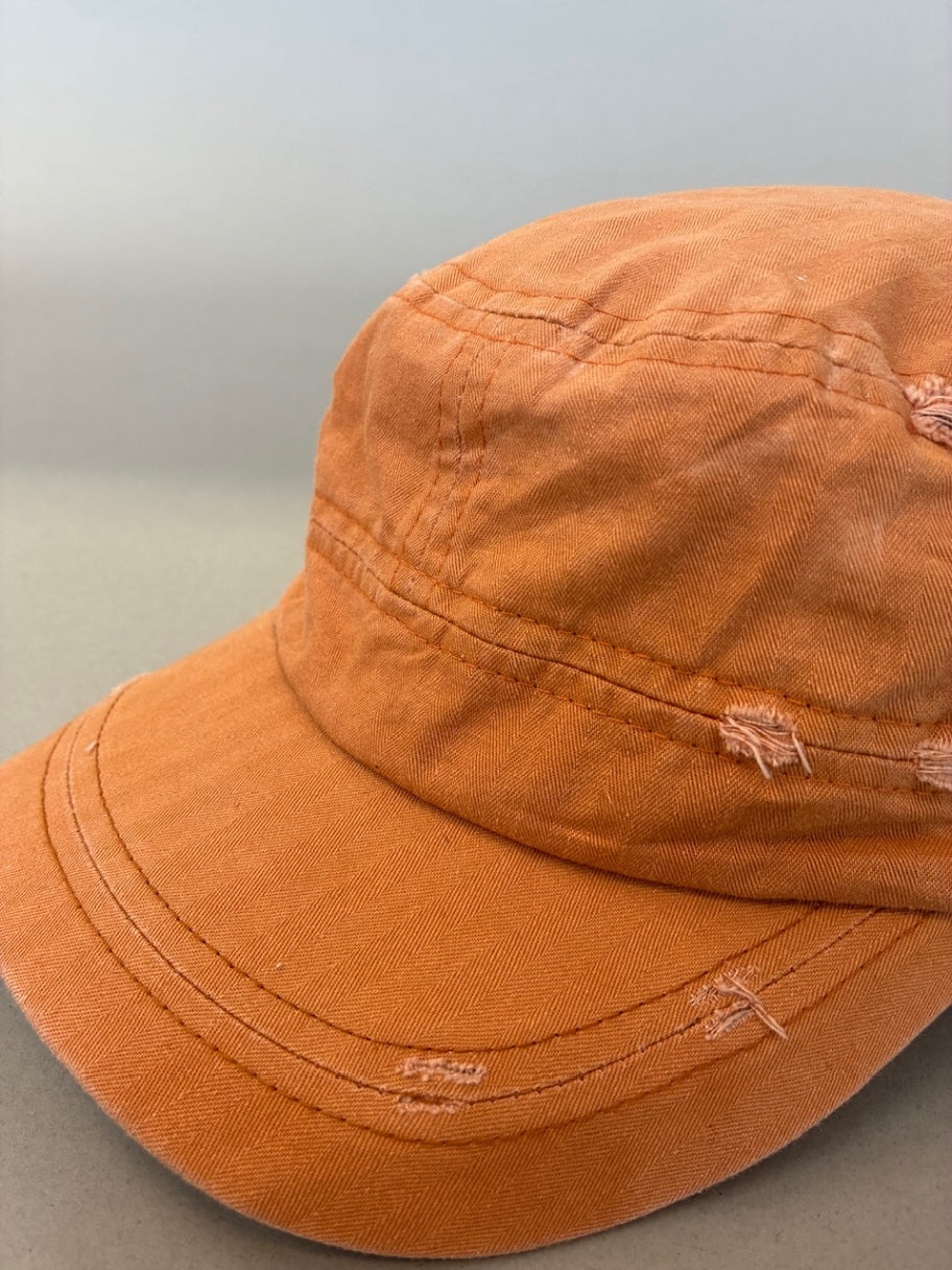Ochre Distressed Cadet Cap