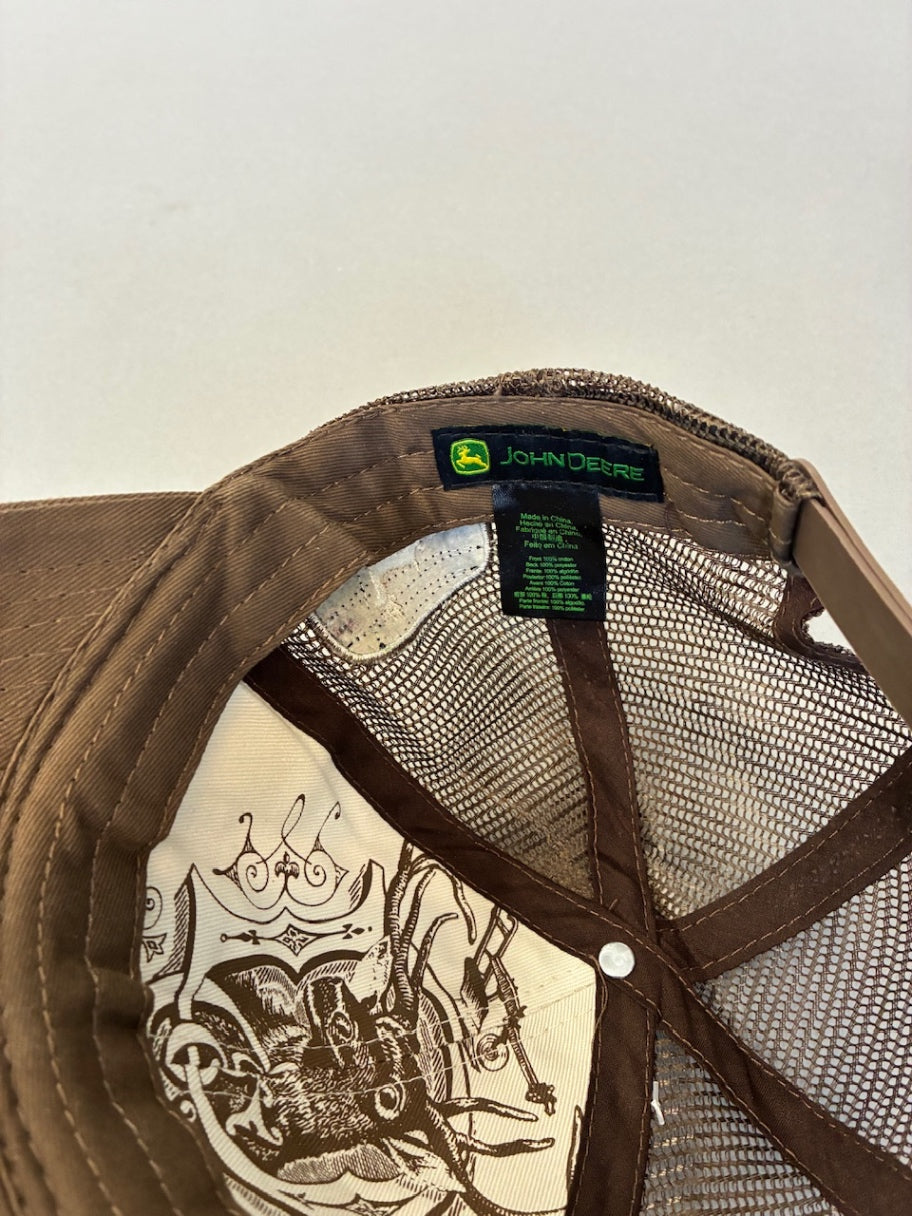 John Deere Brown Trucker Cap