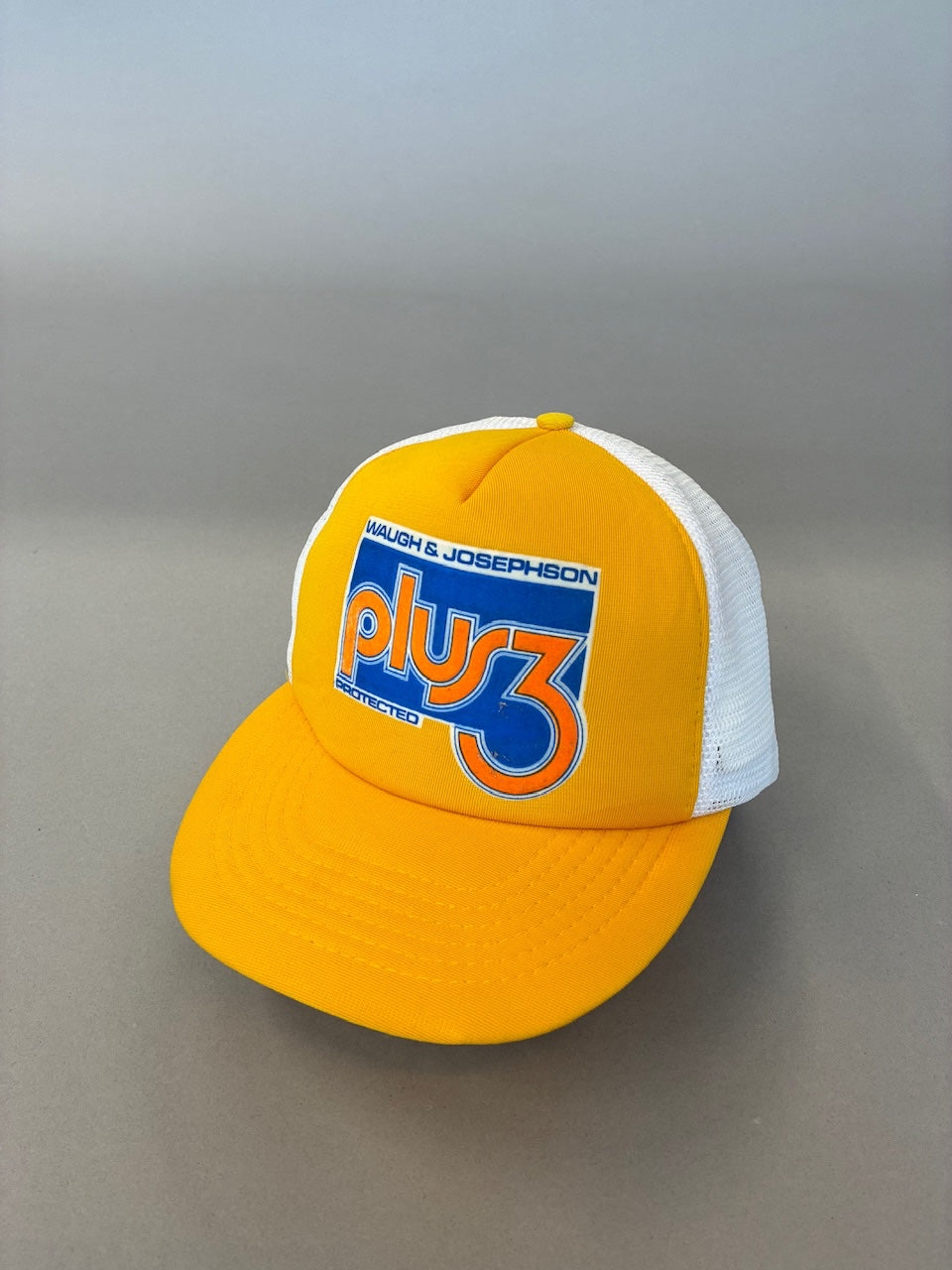 Plus 3 Yellow Trucker Cap