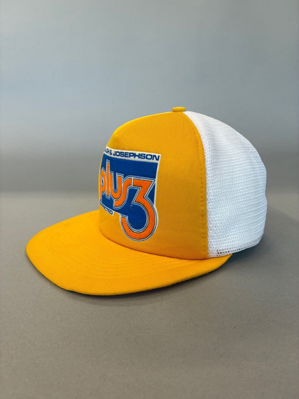 Plus 3 Yellow Trucker Cap