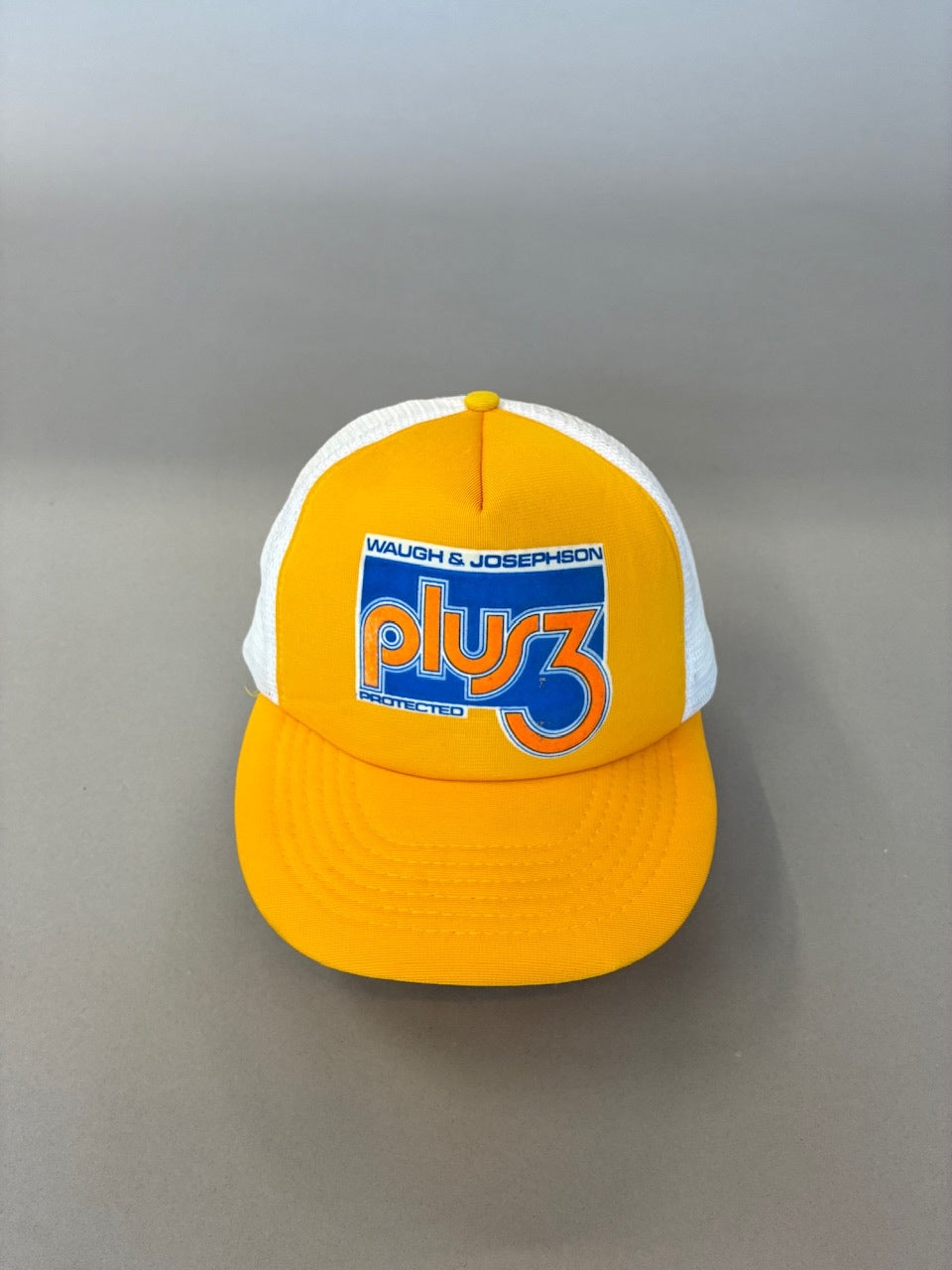 Plus 3 Yellow Trucker Cap
