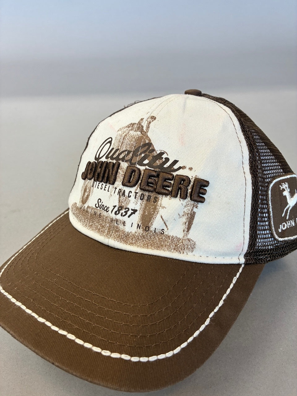 John Deere Brown Trucker Cap