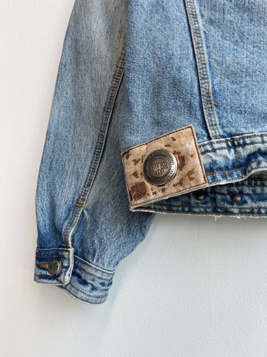 Silver Plate Denim Trucker