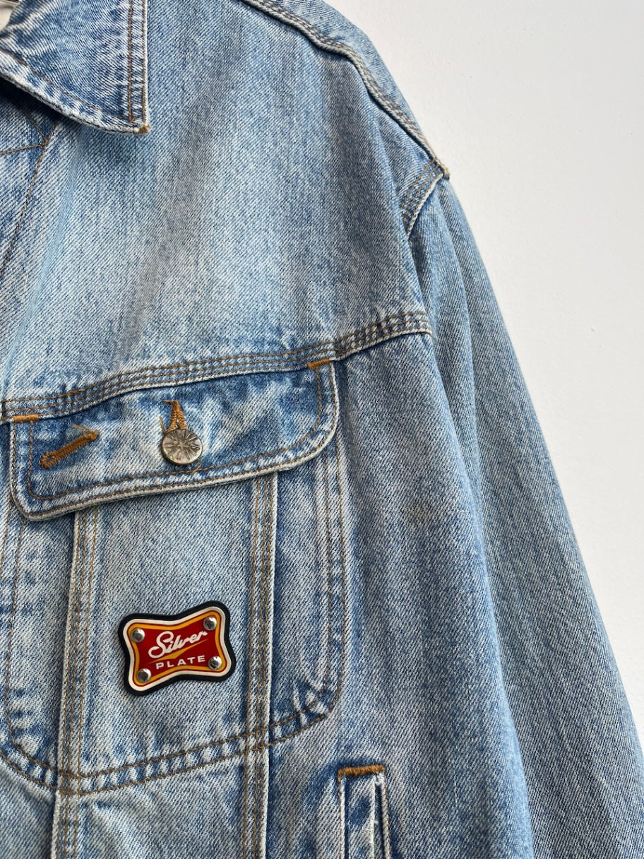 Silver Plate Denim Trucker