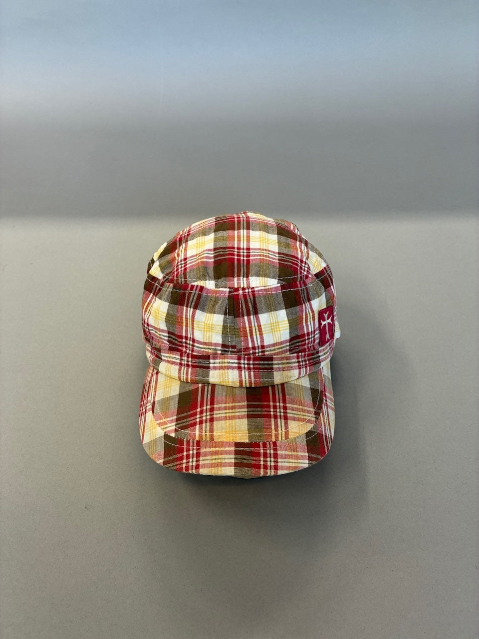 Checkered Cross Cadet Cap
