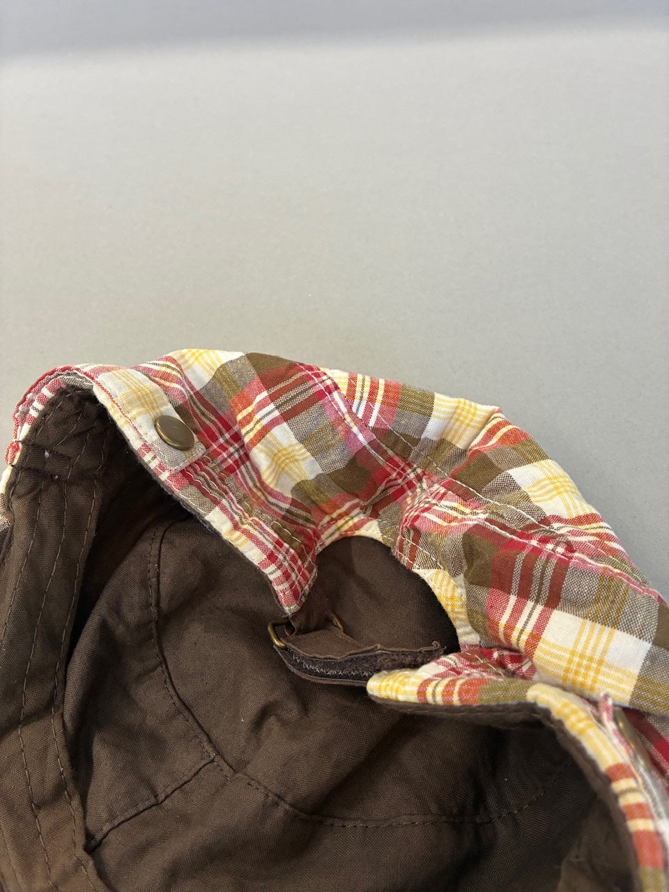Checkered Cross Cadet Cap