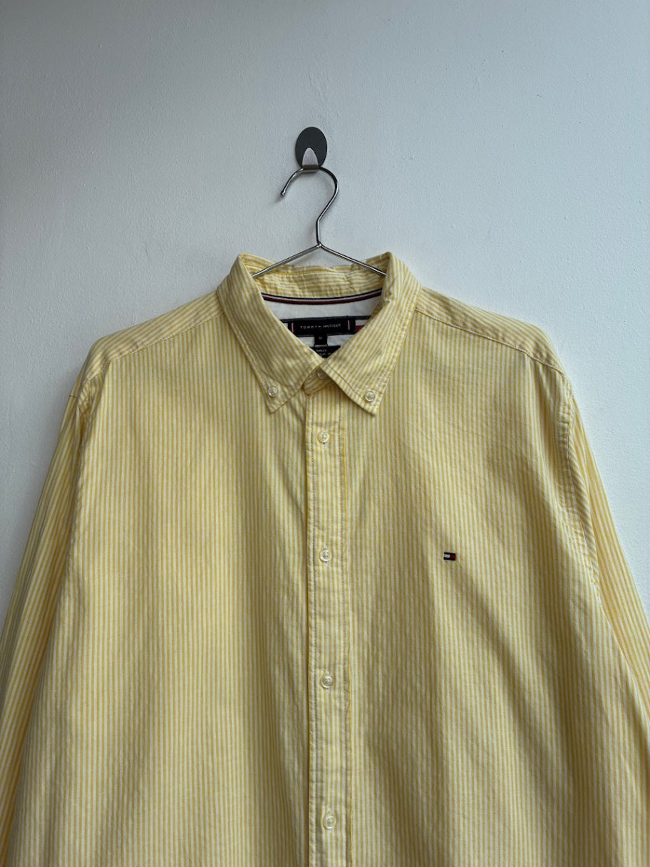 Tommy Hilfiger TH Flex Yellow Striped Shirt