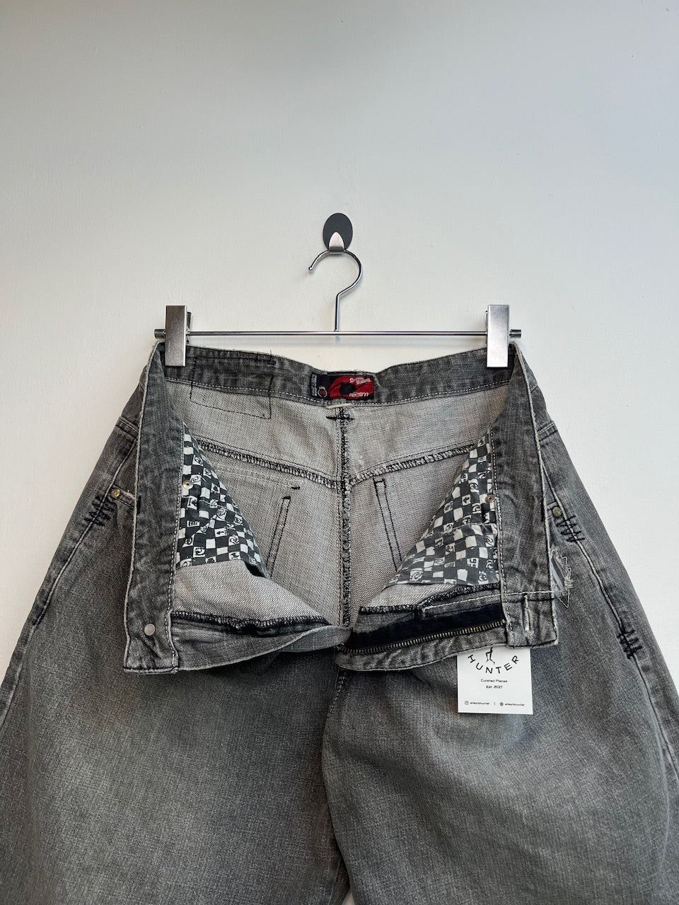The Realm Grey Denim Shorts