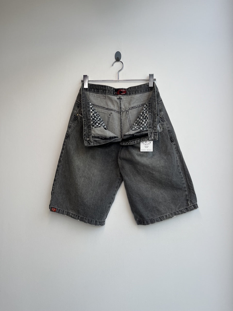 The Realm Grey Denim Shorts