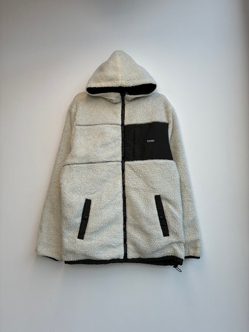 Stussy Black Sherpa Reversible Jacket