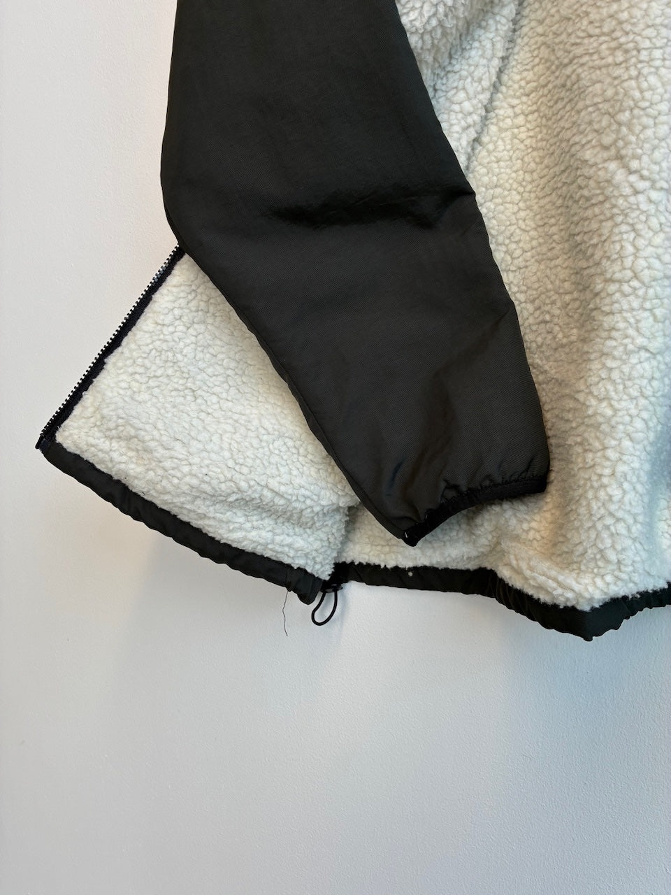 Stussy Black Sherpa Reversible Jacket