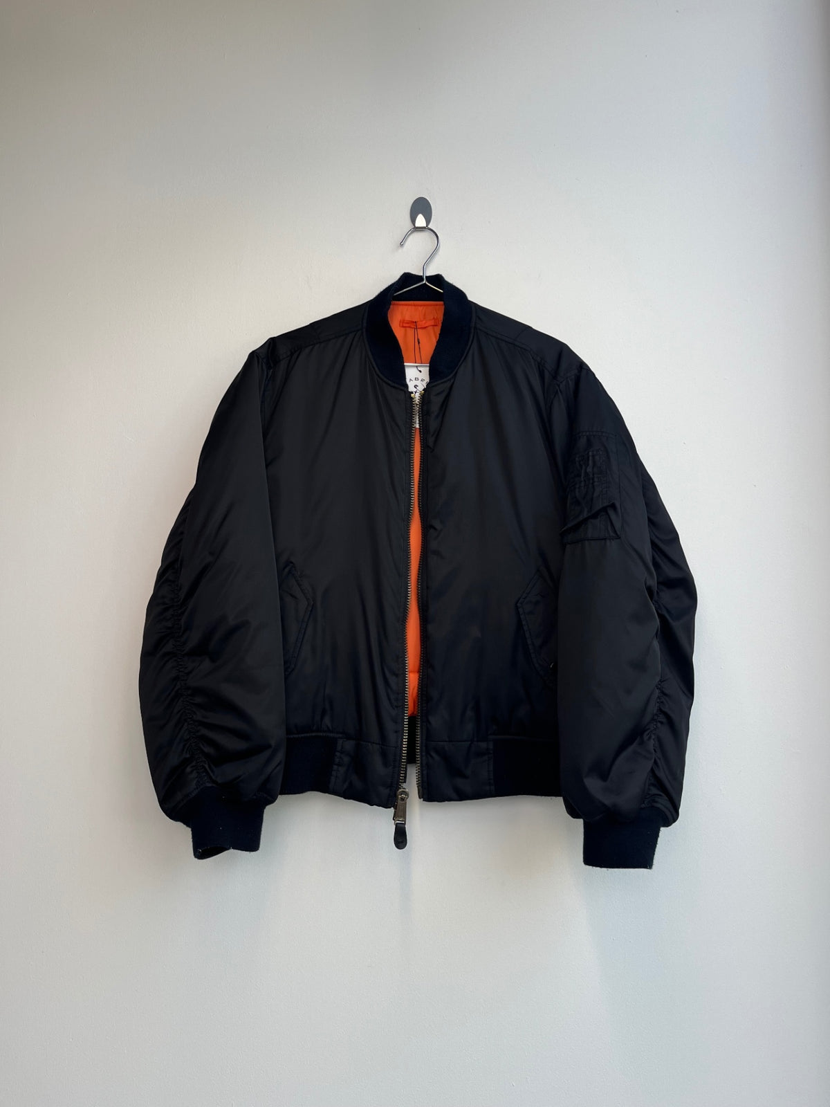 Black Reversible Bomber Jacket