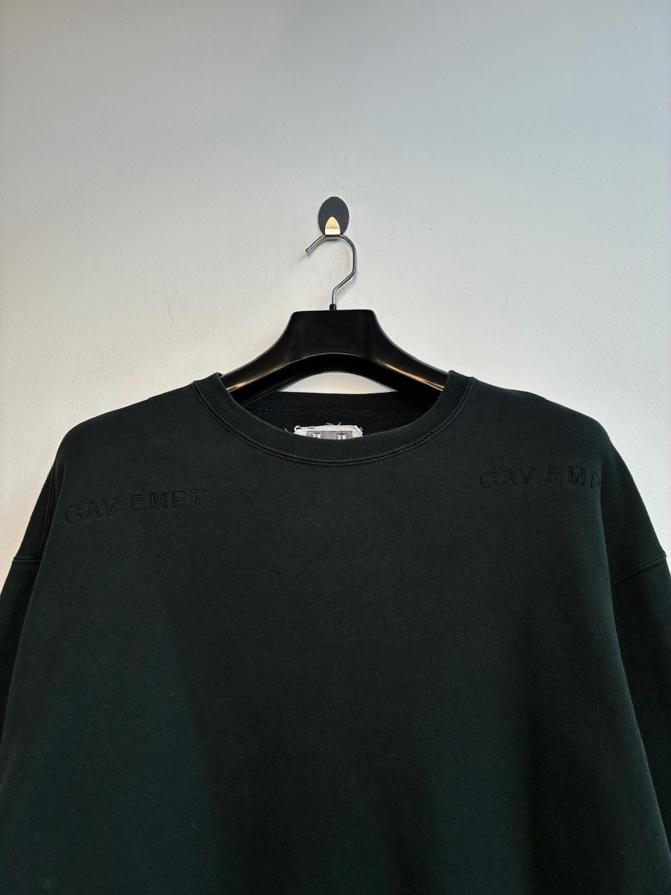 Cav Empt Black Graphic Crewneck