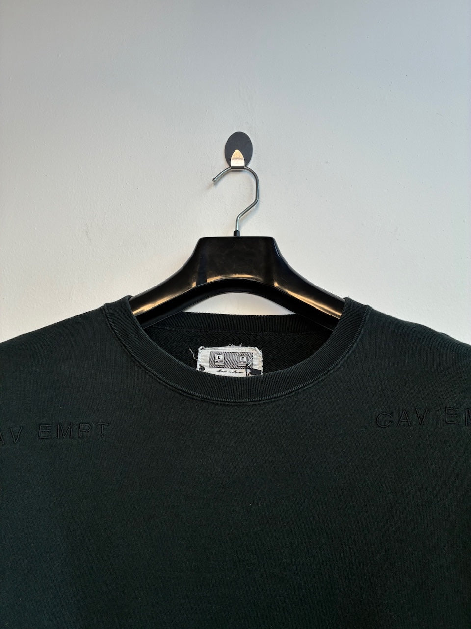 Cav Empt Black Graphic Crewneck