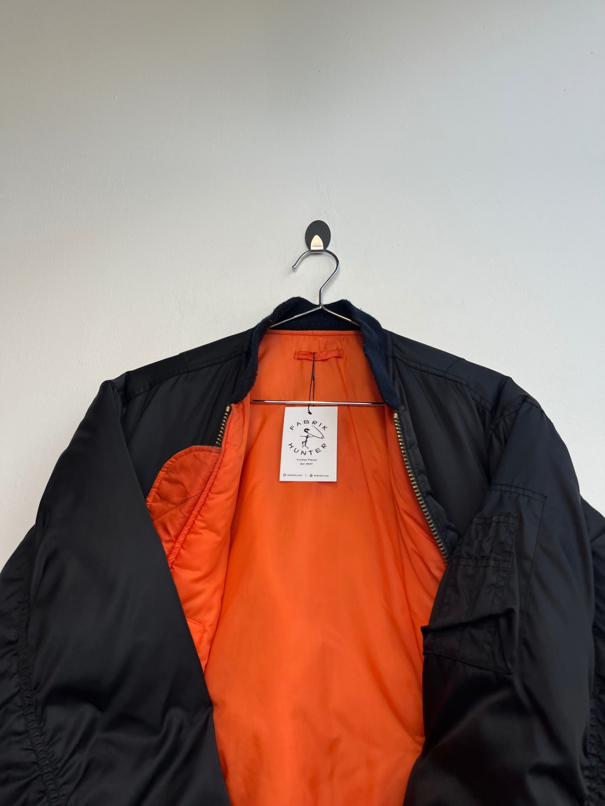 Black Reversible Bomber Jacket