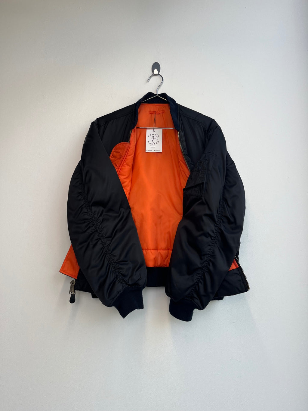 Black Reversible Bomber Jacket