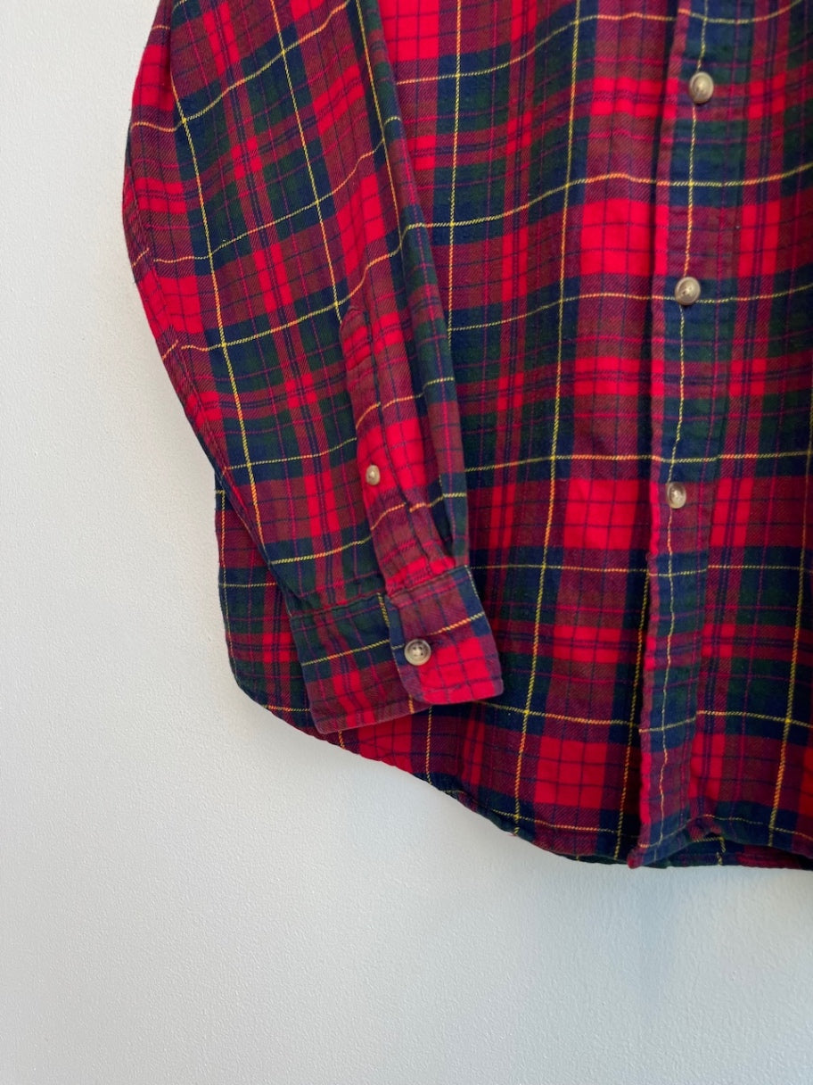 Chaps Cotton Plaid Flannel Shirt
